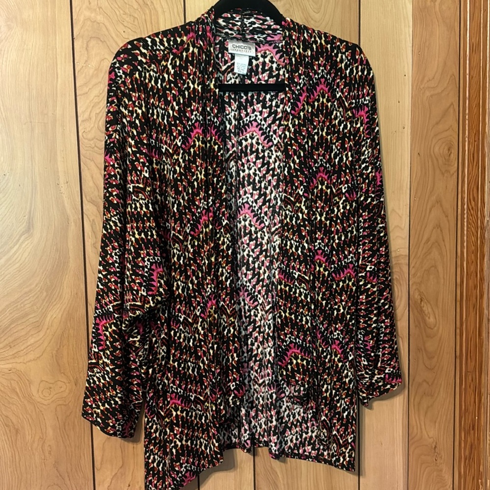 Chico’s Travelers size 2 Multi color jacket